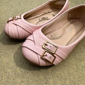 Pink ballerina shoes